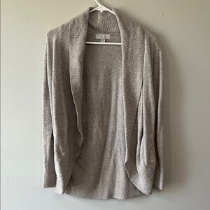 Light grey  Open-Front Shawl Cardigan Sweater barefoot dreams